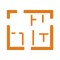 Icono de unidad de apartamento en color naranja/dorado. Representa la cantidad de apartamentos exclusivos por tipología en Velona, un proyecto de exclusividad en La Estrella.